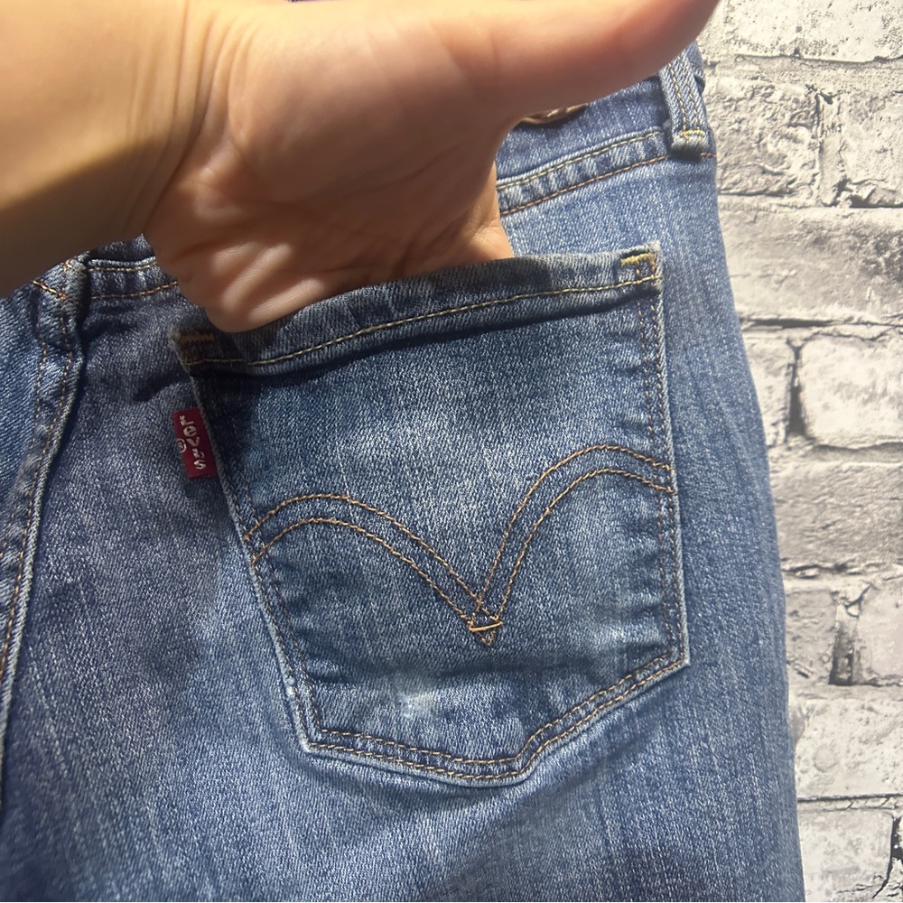 EUC Levi's Women's 505 Straight Leg Blue Jeans size 2 - Picture 8 of 16